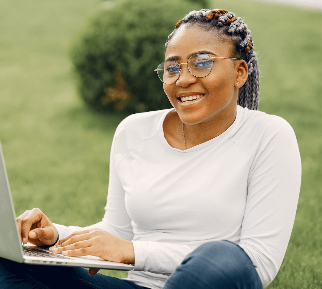 Person with laptop