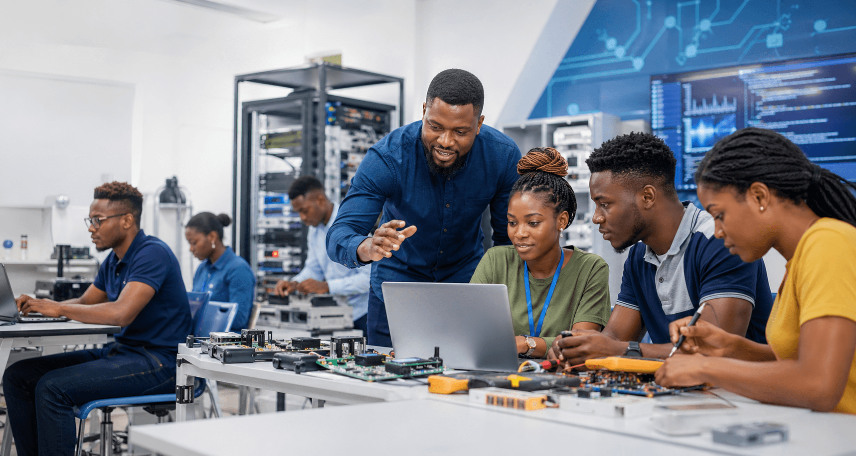Loctech students learning practical technology and engineering skills