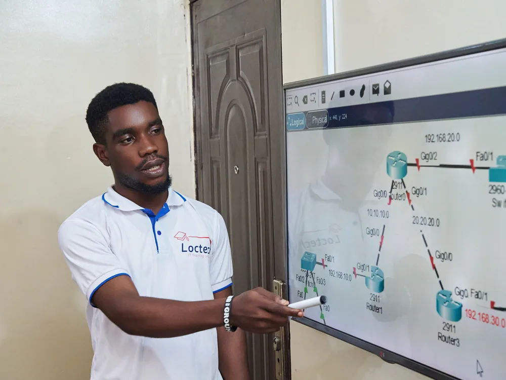 The networking lab at Loctech Enugu